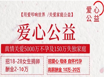 登封捐卵助孕生子 爱心志愿者招募